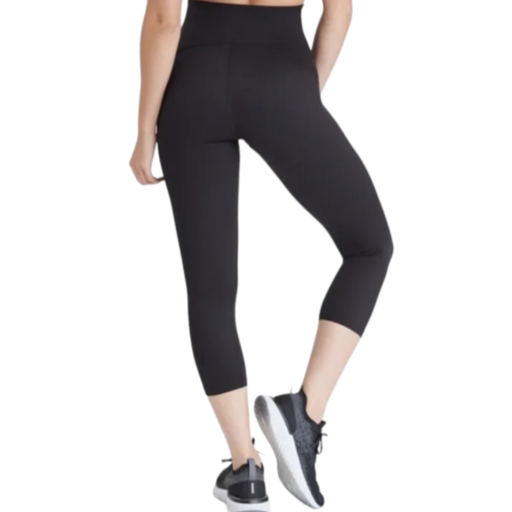 NWT Spanx High Waist Cropped Seamless Look At Me Now Leggings Black Plus Sz 1X - Picture 8 of 14
